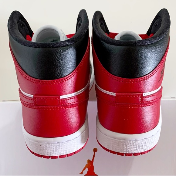 Nike Air Jordan 1 ❌SOLD🎁Mid Alternate Bred Toe Womens 8 - Picture 8 of 10